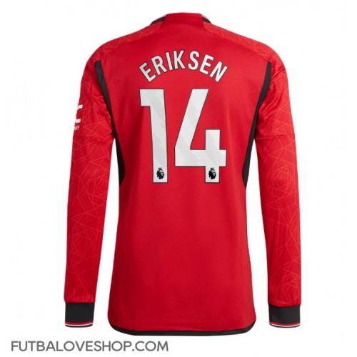 Dres Manchester United Christian Eriksen #14 Domáci 2023-24 Dlhy Rukáv